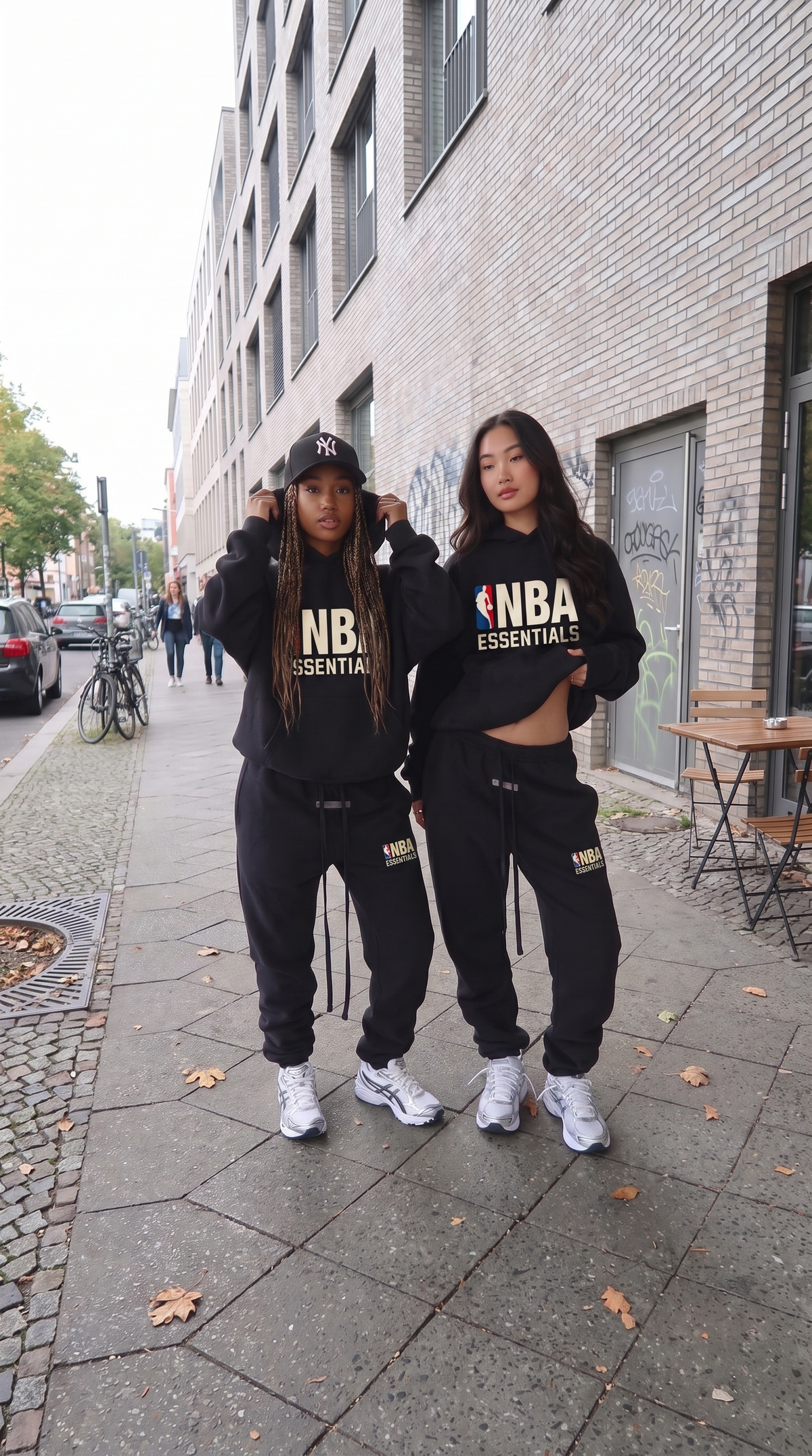 Essentials Fear of God x NBA FW24 Black Hoodie