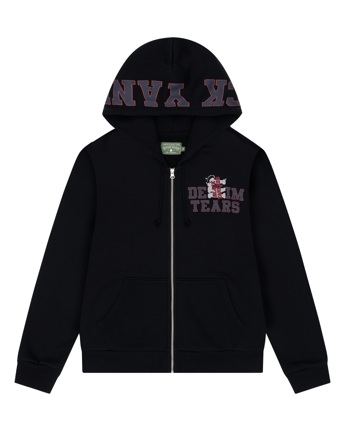 Denim Tears Black Yankees Zip Hoodie Black