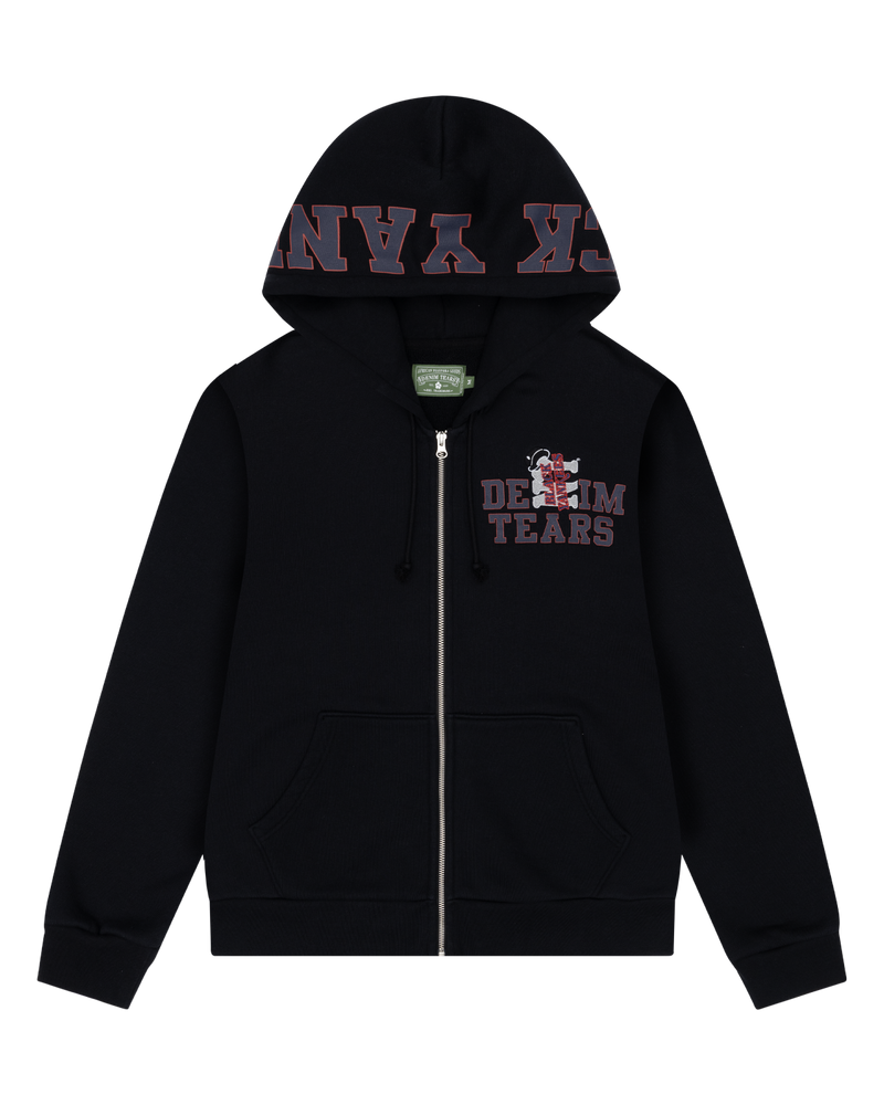 Denim Tears Black Yankees Zip Hoodie Black