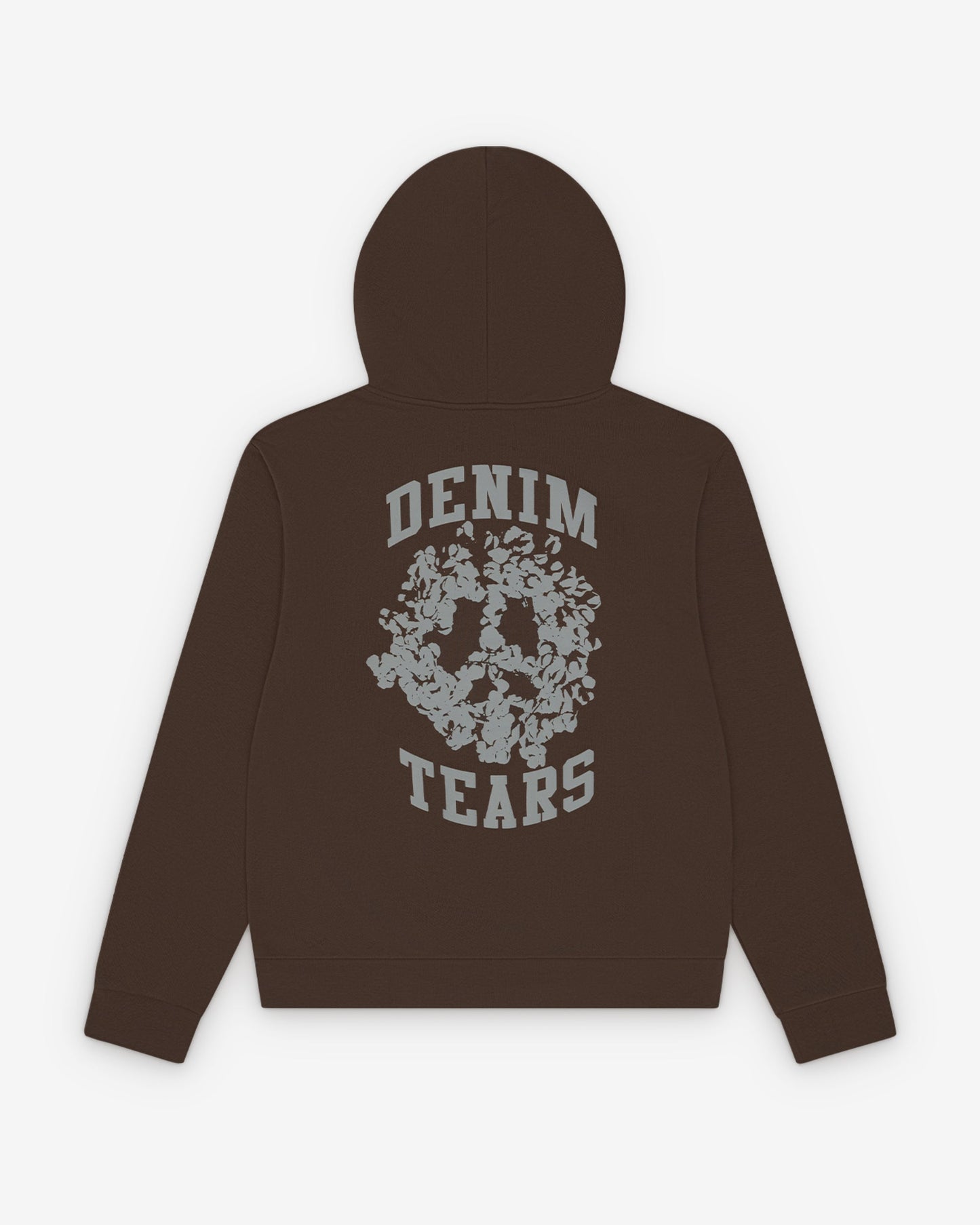 Denim U Zip Hoodie Brown