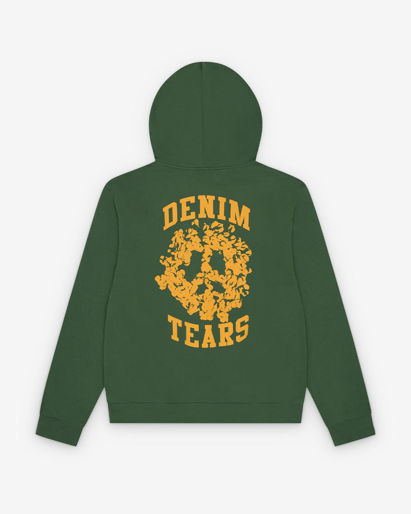 Denim U Zip Hoodie Green