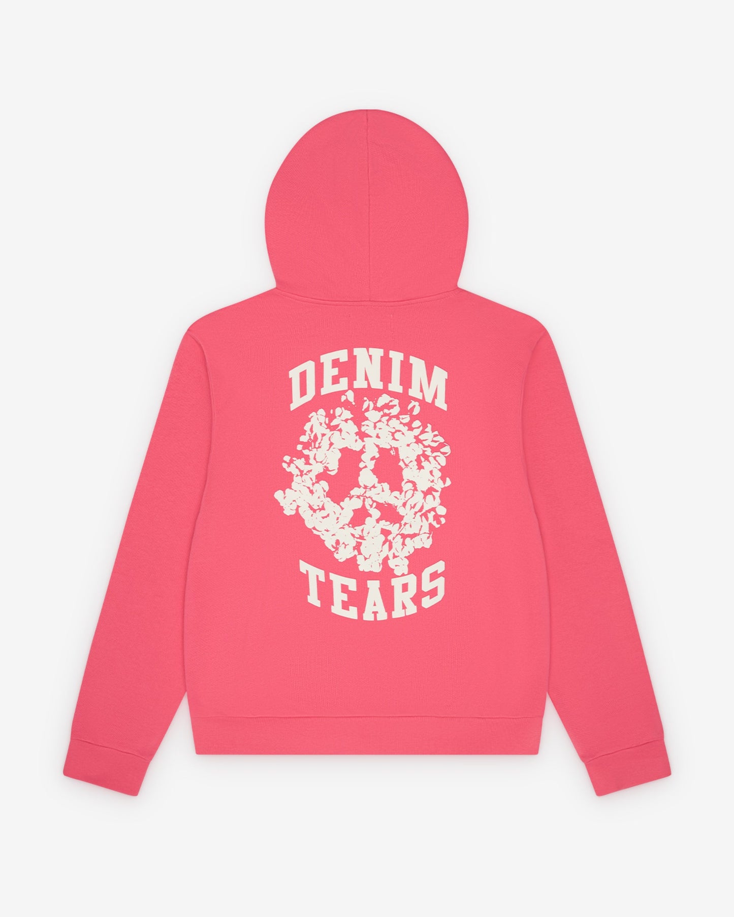 Denim U Zip Hoodie Pink