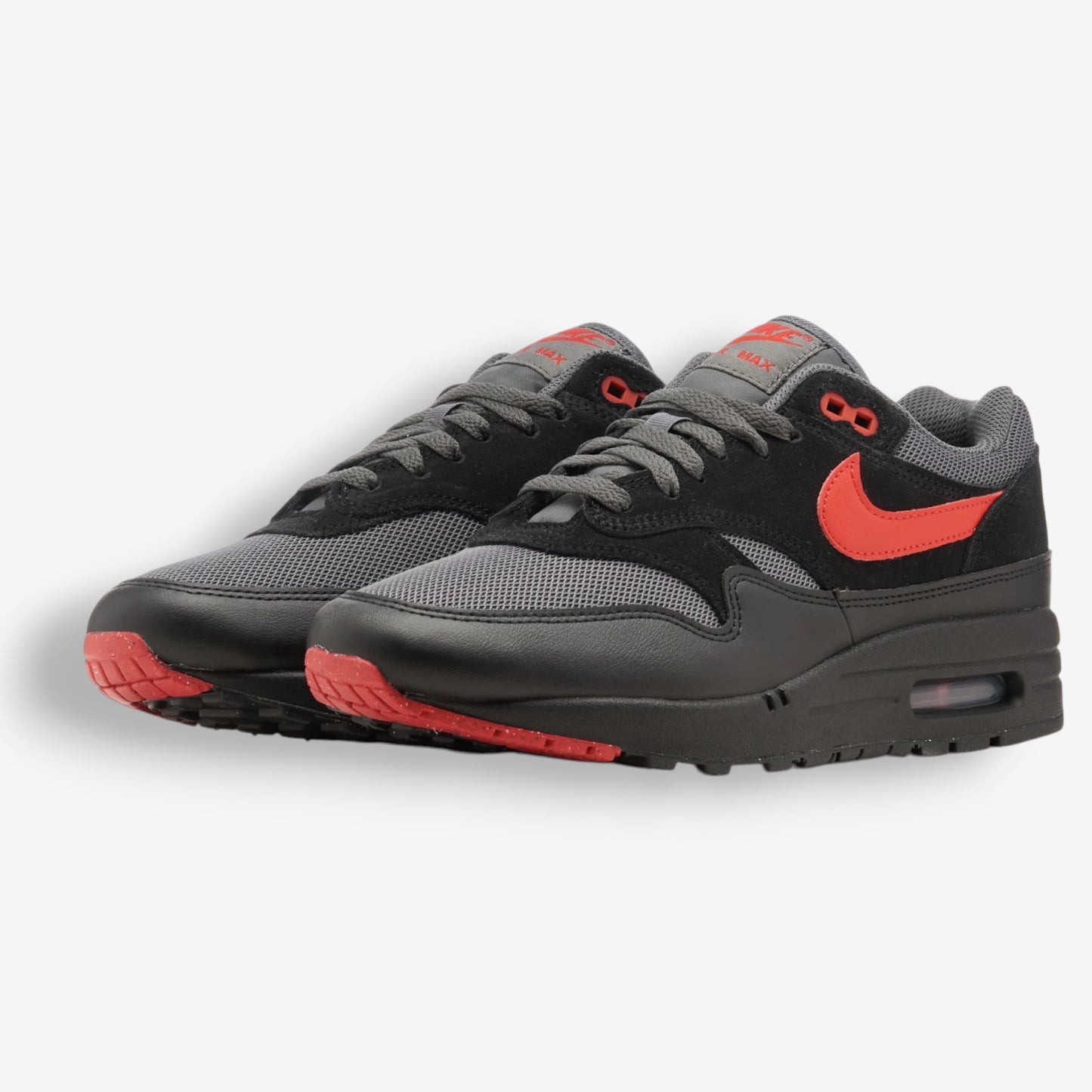 Nike Air Max 1 Essential Vamps Black / University Red / Iron Grey