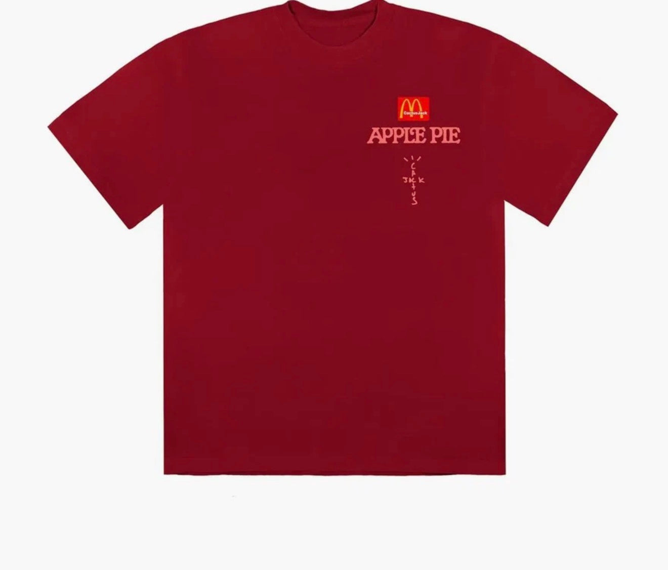 Travis Scott x McDonald's Apple Pie T-Shirt Red