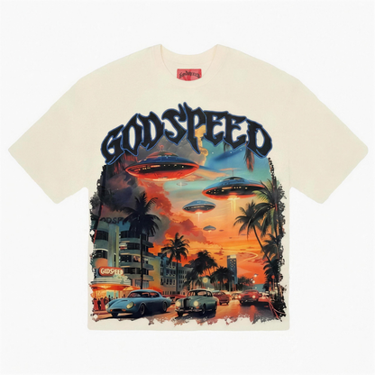 Godspeed Miami UFO Shirt Cream