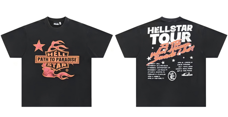 Hellstar Tour T-Shirt Washed Black
