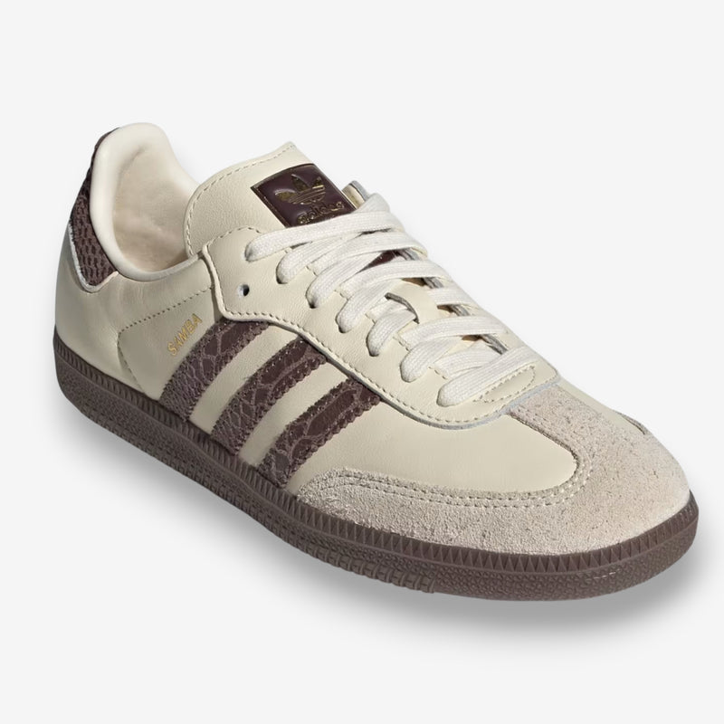 Adidas Samba OG Cream Earth Strata Maroon (Women's)