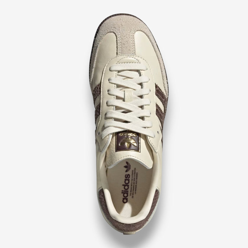 Adidas Samba OG Cream Earth Strata Maroon (Women's)