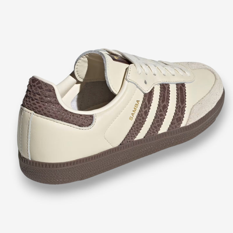 Adidas Samba OG Cream Earth Strata Maroon (Women's)