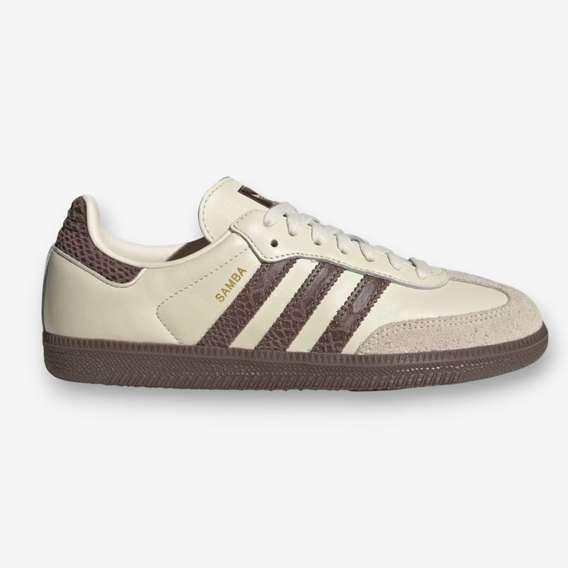 Adidas Samba OG Cream Earth Strata Maroon (Women's)