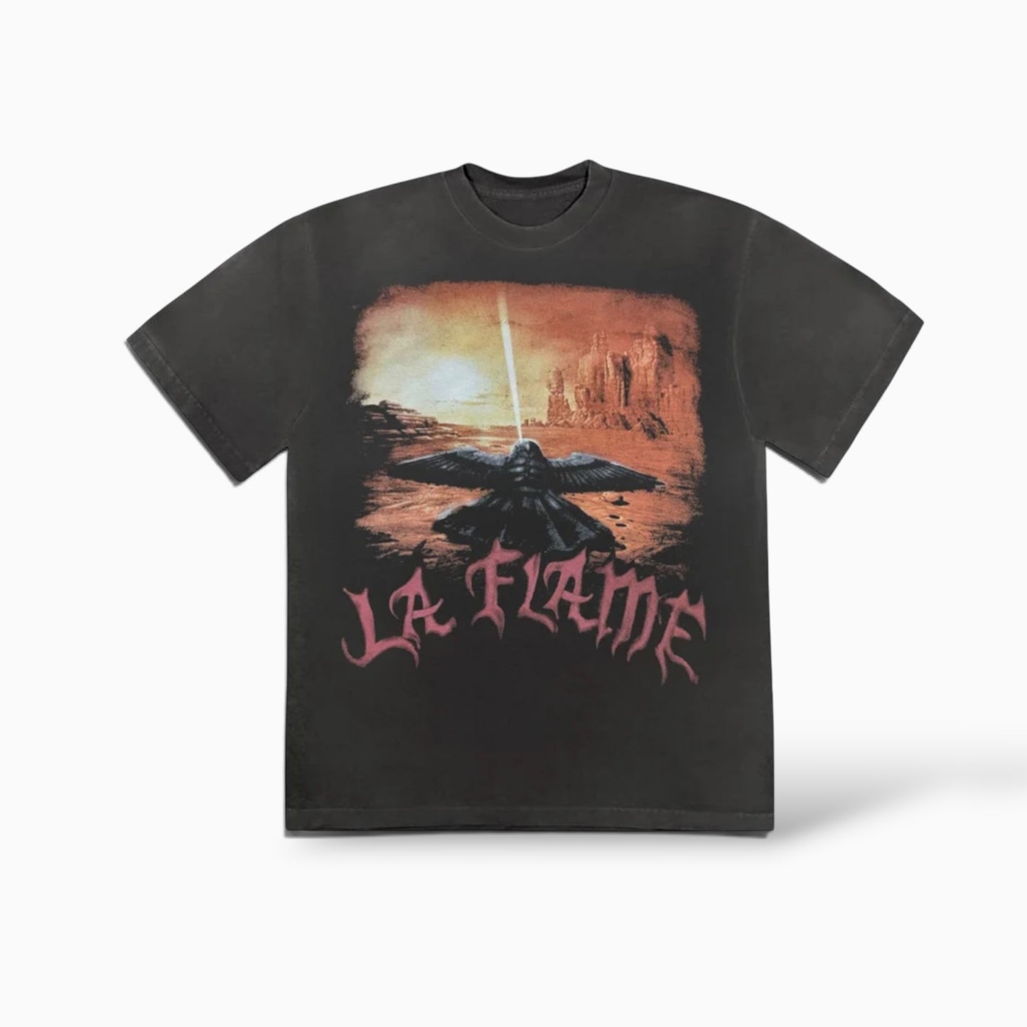 Travis Scott Cactus Jack Coachella Exclusive La Flame Utopia Tee Black
