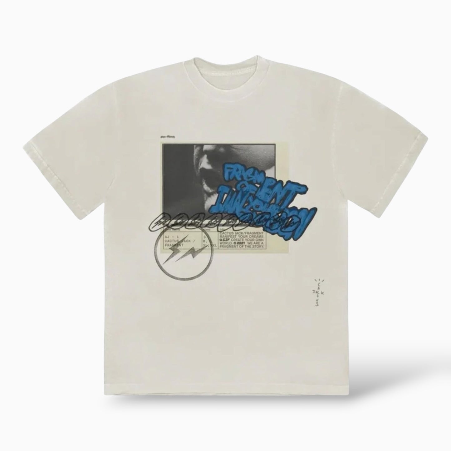 Travis Scott Cactus Jack For Fragment Manifest T-Shirt White