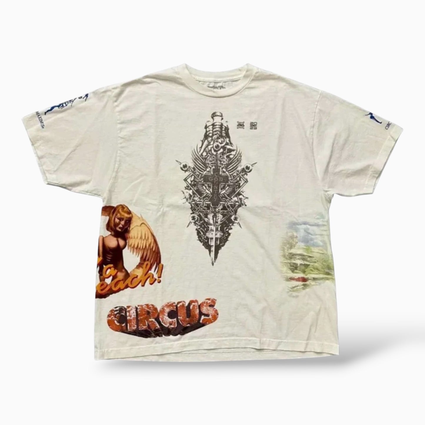 Travis Scott Utopia Circus Maximus See The Future T-Shirt White