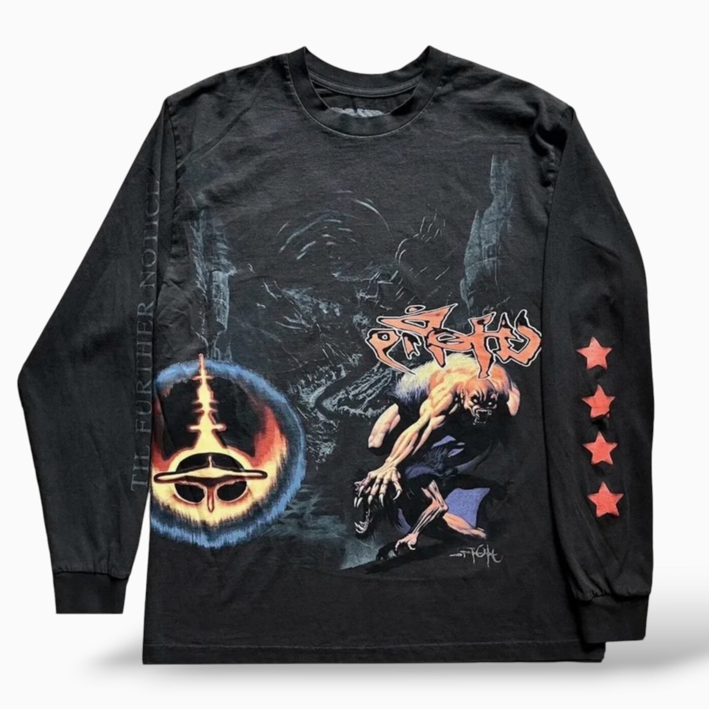 Travis Scott Utopia Circus Maximus 2023 Tour Longsleeve T-Shirt Black