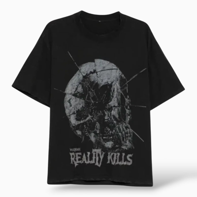Warman Broken Skull Graphic T-Shirt