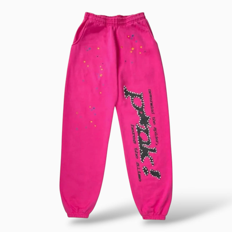 Sp5der OG Web Sweatpants Pink