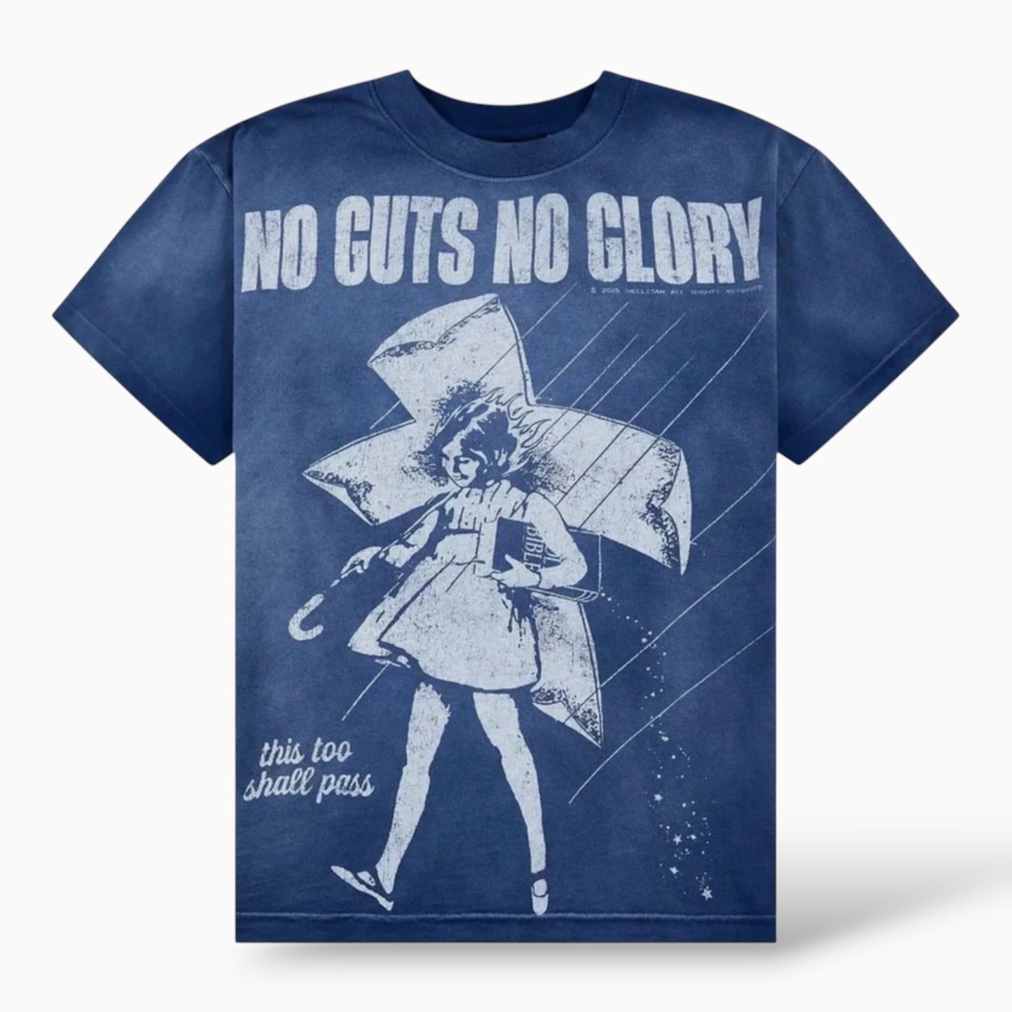 Hellstar Carry Your Cross Tee Blue
