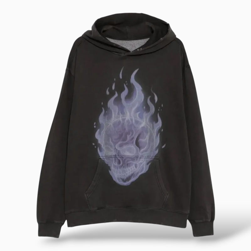 Warman Ghost Skull Graphic Hoodie