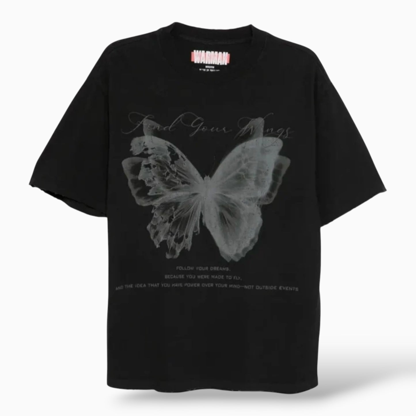 Warman Ghost Butterfly Graphic T-Shirt