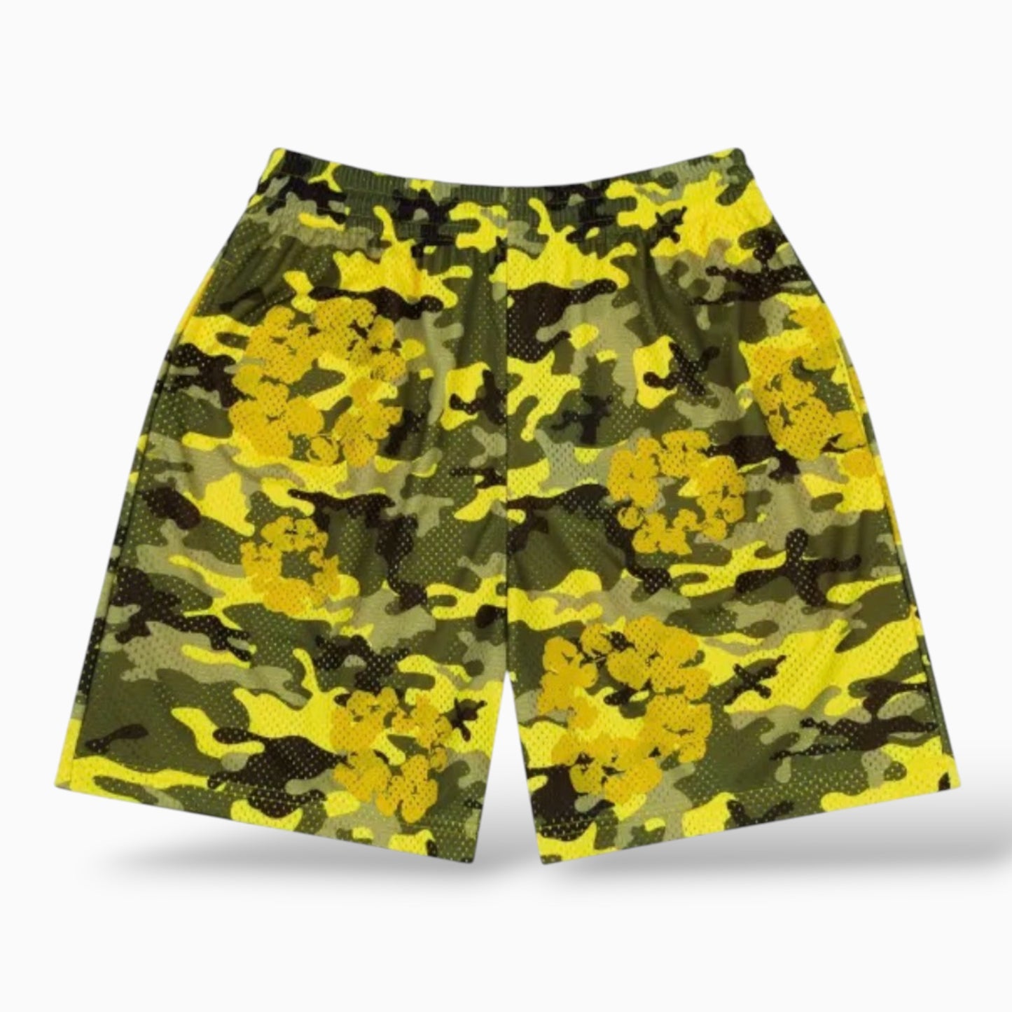 Denim Tears Wreath Camo Shorts Yellow