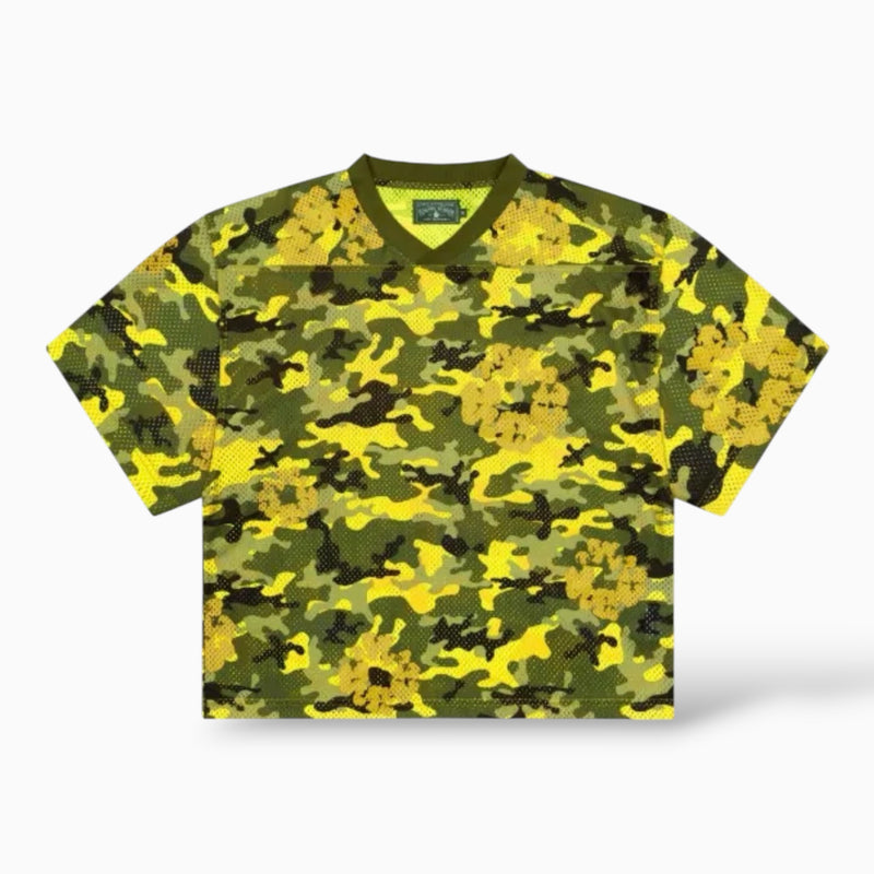 Denim Tears Camo Wreath Jersey Yellow Camo