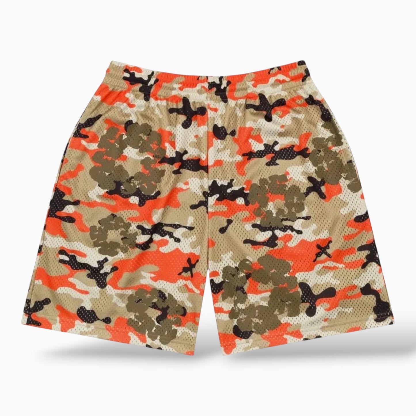 Denim Tears Wreath Camo Shorts Brown/Orange