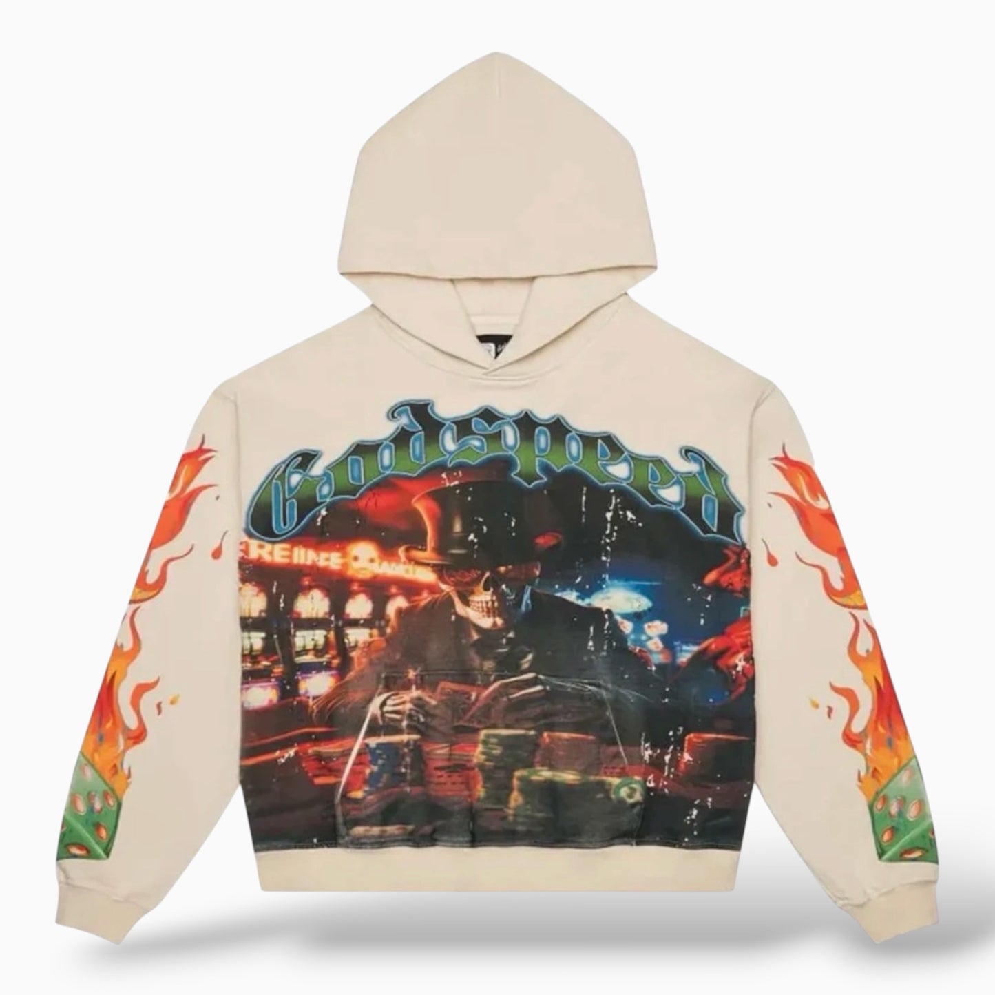 Godspeed Lifes a Gamble Hoodie Bone