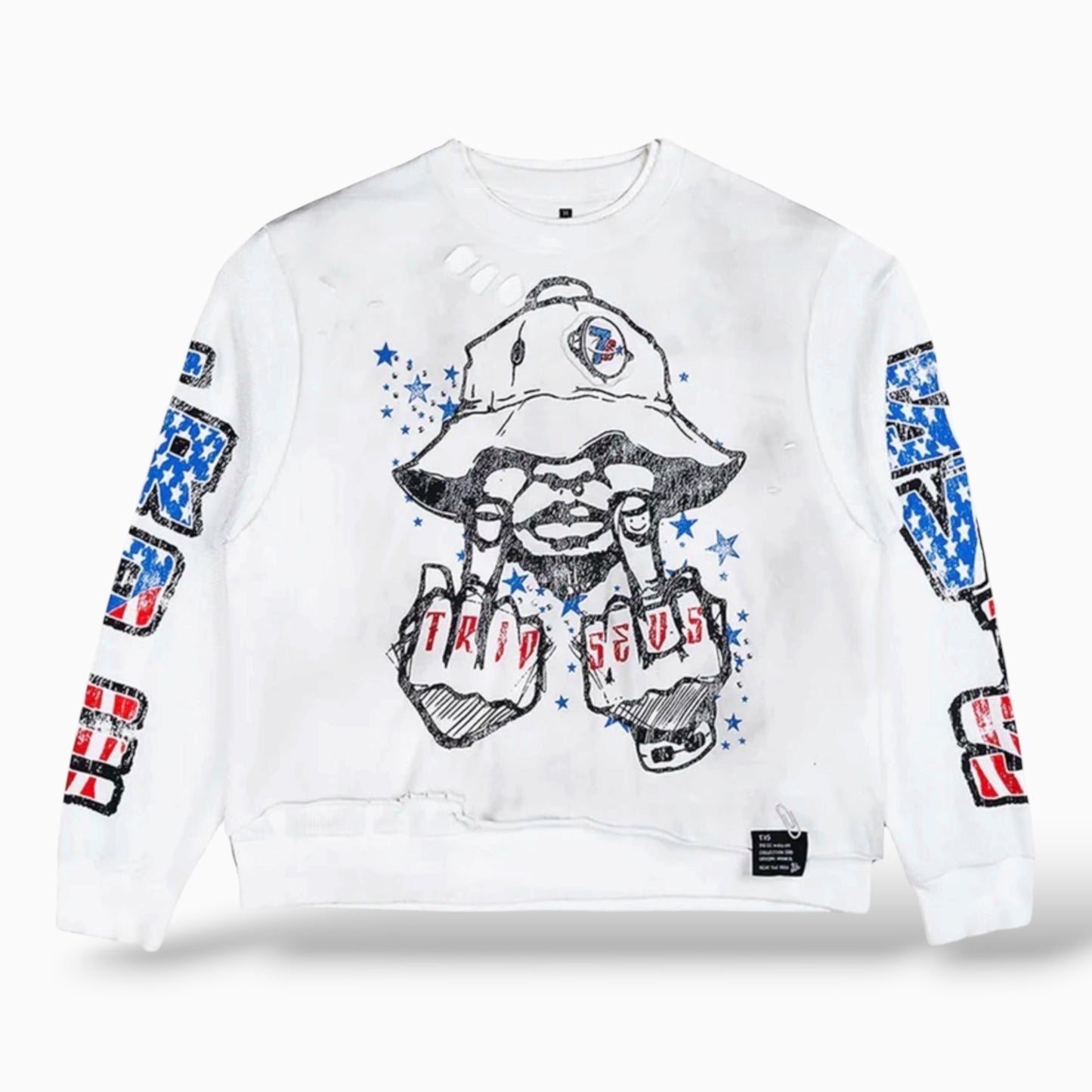 Triple Seven Trade War Longsleeve White