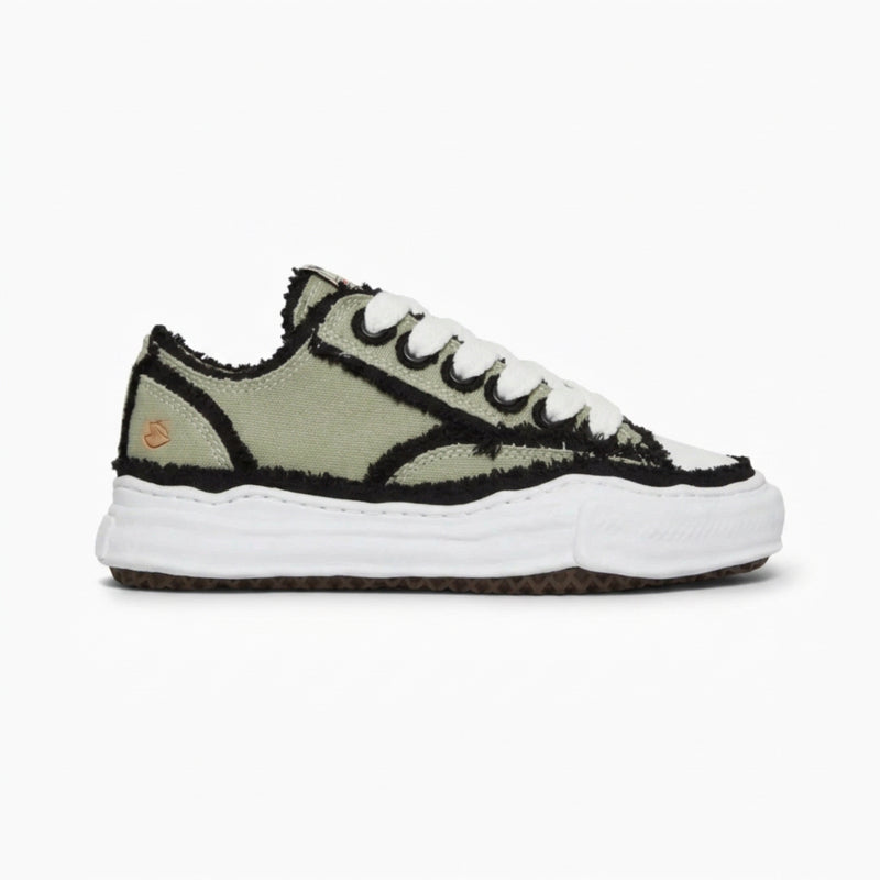Maison Mihara Yasuhiro Peterson OG Sole Canvas Low Frayed Khaki
