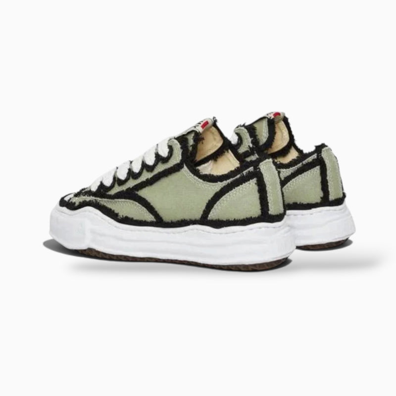 Maison Mihara Yasuhiro Peterson OG Sole Canvas Low Frayed Khaki