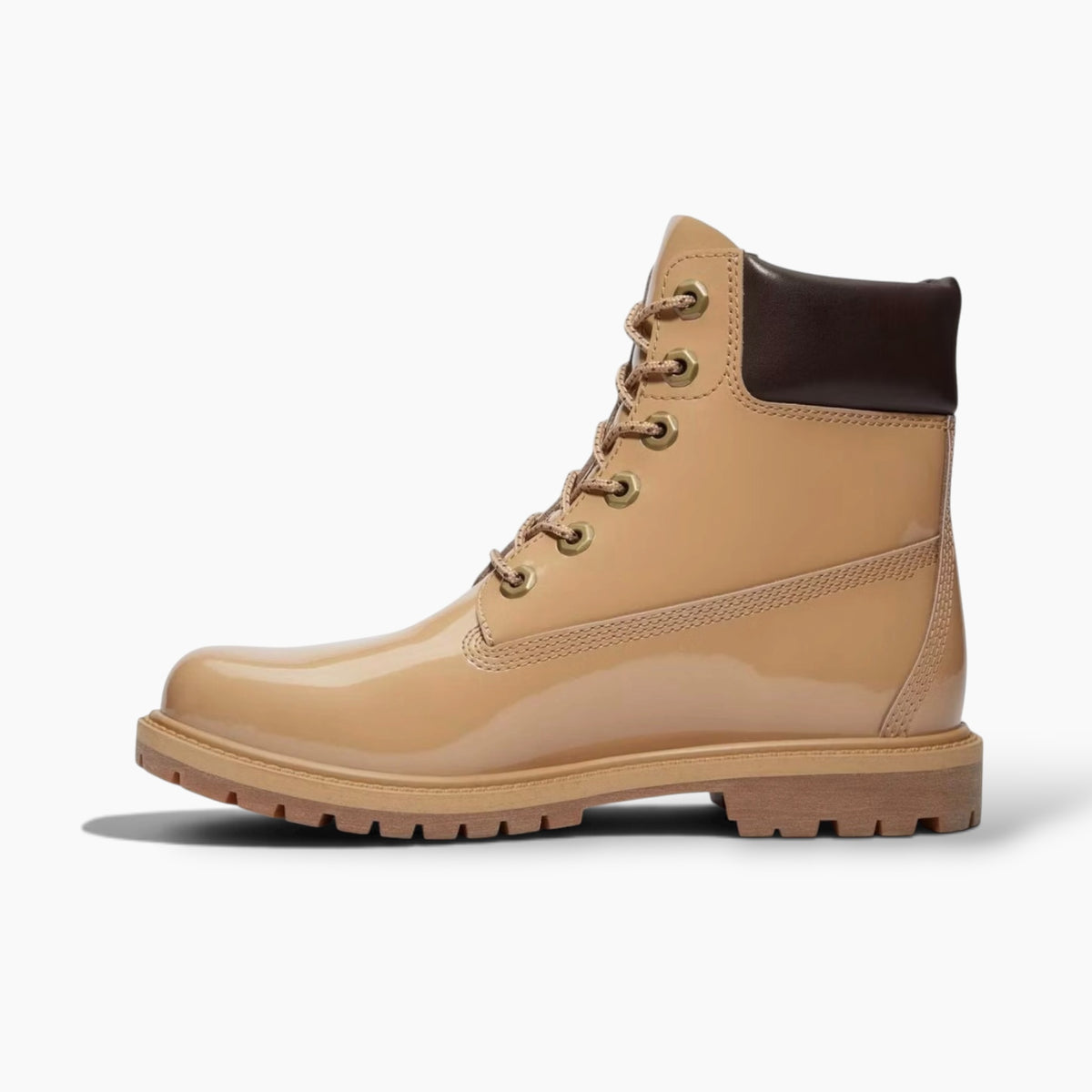 Timberland Premium 6 Inch Lace up Waterproof Boot Wheat Patent Leather