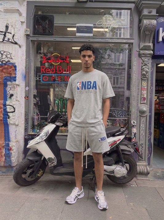 Fear of God x NBA Essentials FW24 Light Heather Sweatshorts
