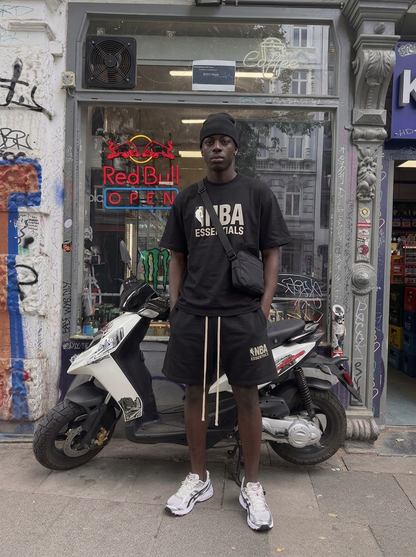 Essentials Fear Of God x NBA Essentials ss25 Black T-Shirt