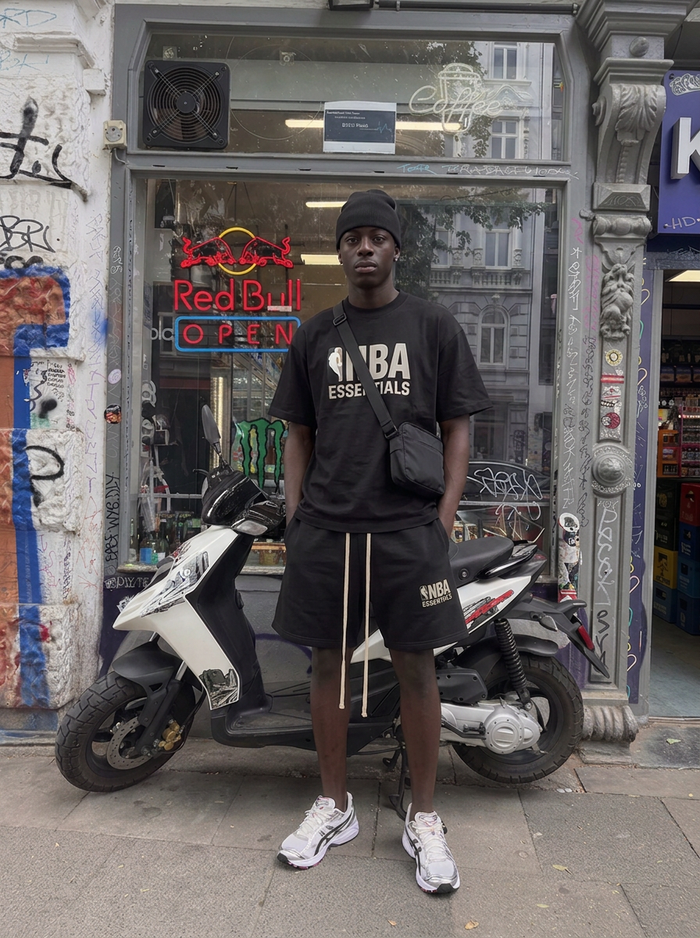 Essentials Fear Of God x NBA Essentials ss25 Black T-Shirt
