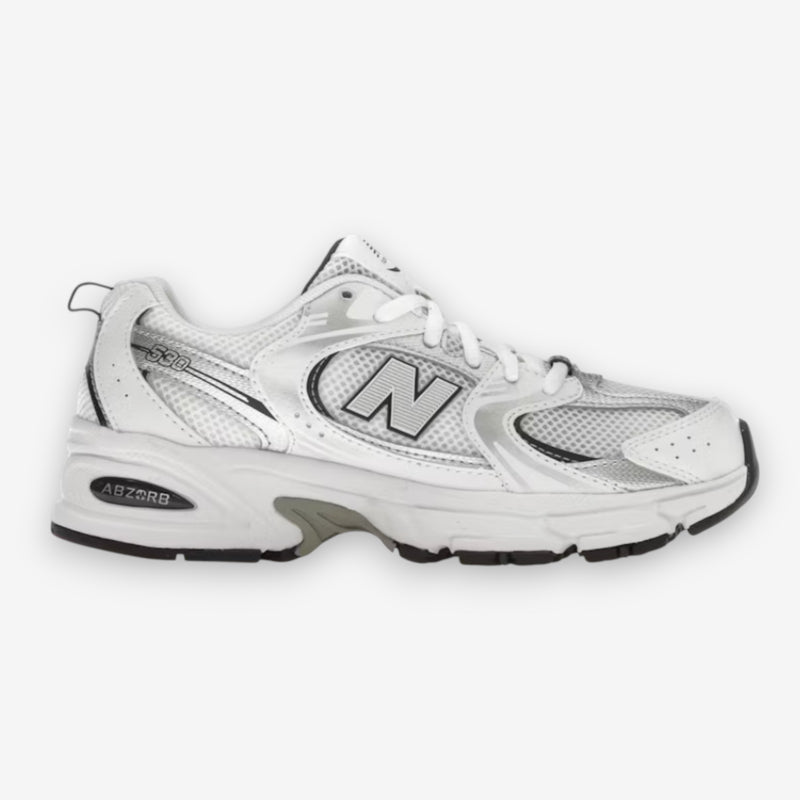 New Balance 530 (GS) White/Natural Indigo/Silver Metallic
