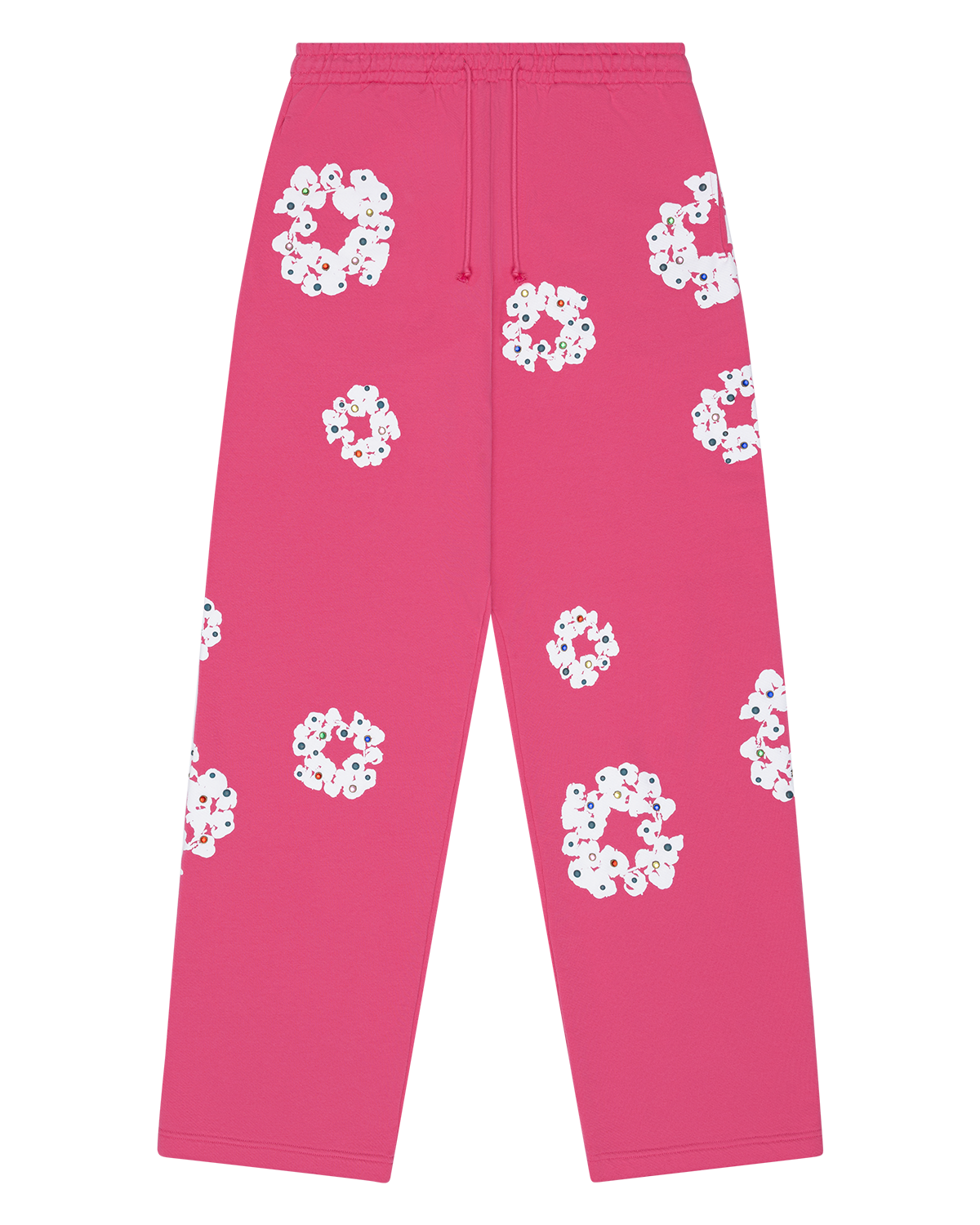 Denim Tears FW25 Rhinestone Sweatpants - Pink