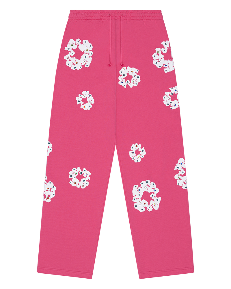 Denim Tears FW25 Rhinestone Sweatpants - Pink