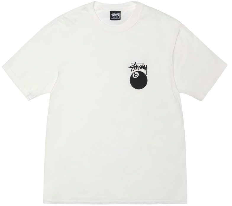 Stussy 8 Ball T-Shirt White