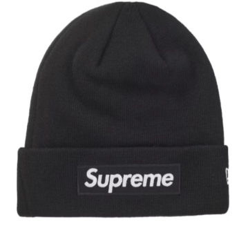 Supreme New Era Box Logo Beanie Black