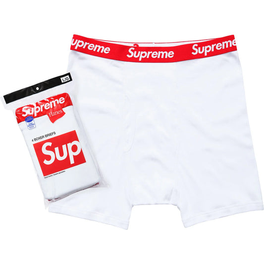 Supreme x Hanes Boxer Briefs White (4-pack)