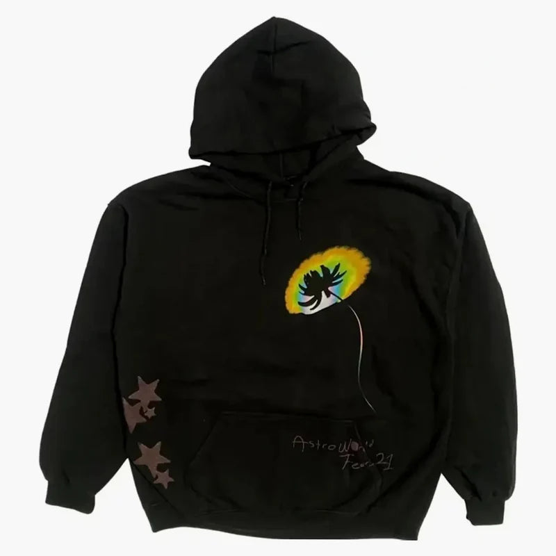 Travis Scott Face Melt Hoodie Black