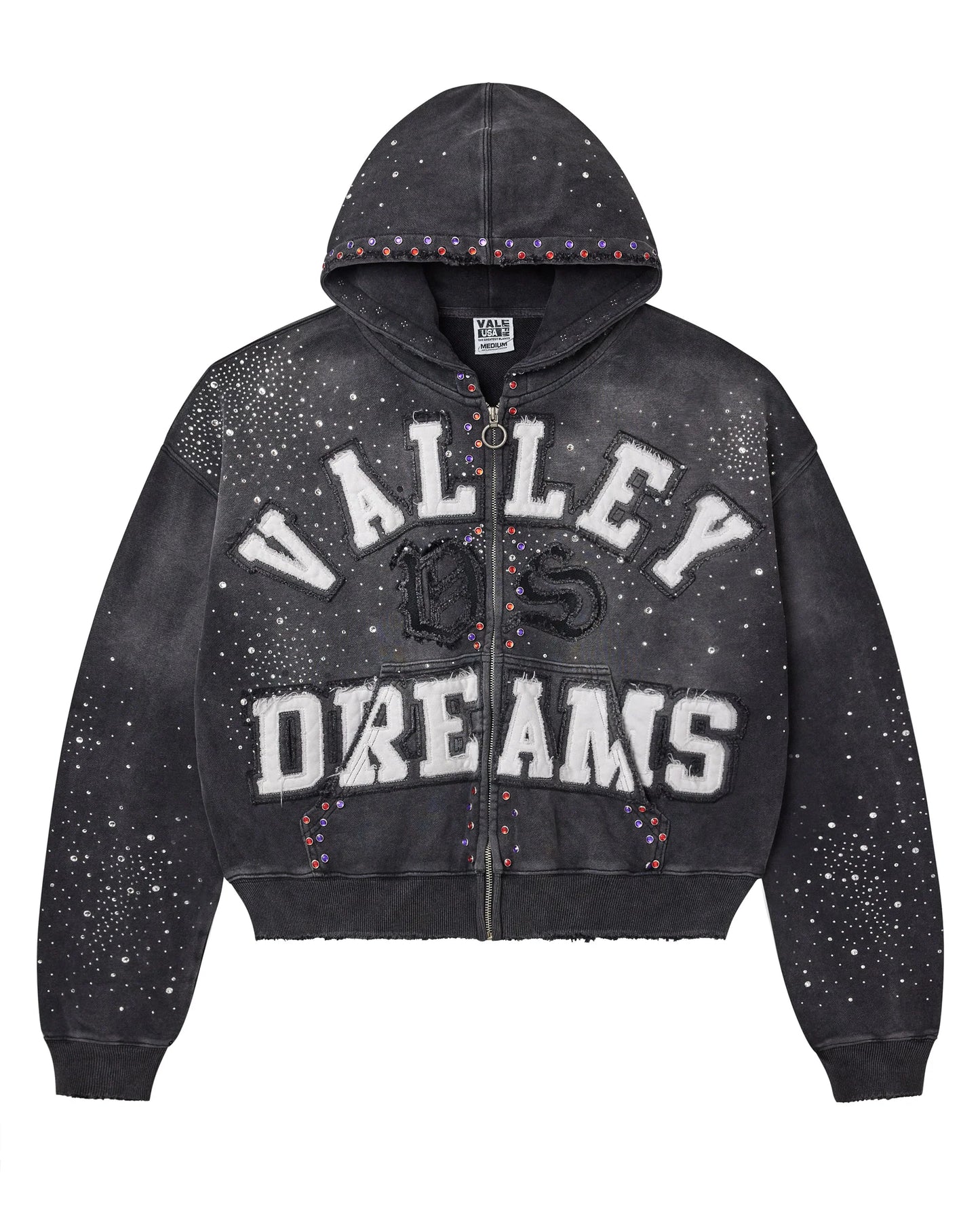 Vale Forever Classico Zip Up Sweatshirt Black