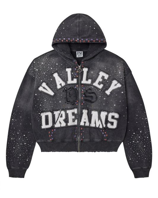 Vale Forever Classico Zip Up Sweatshirt Black