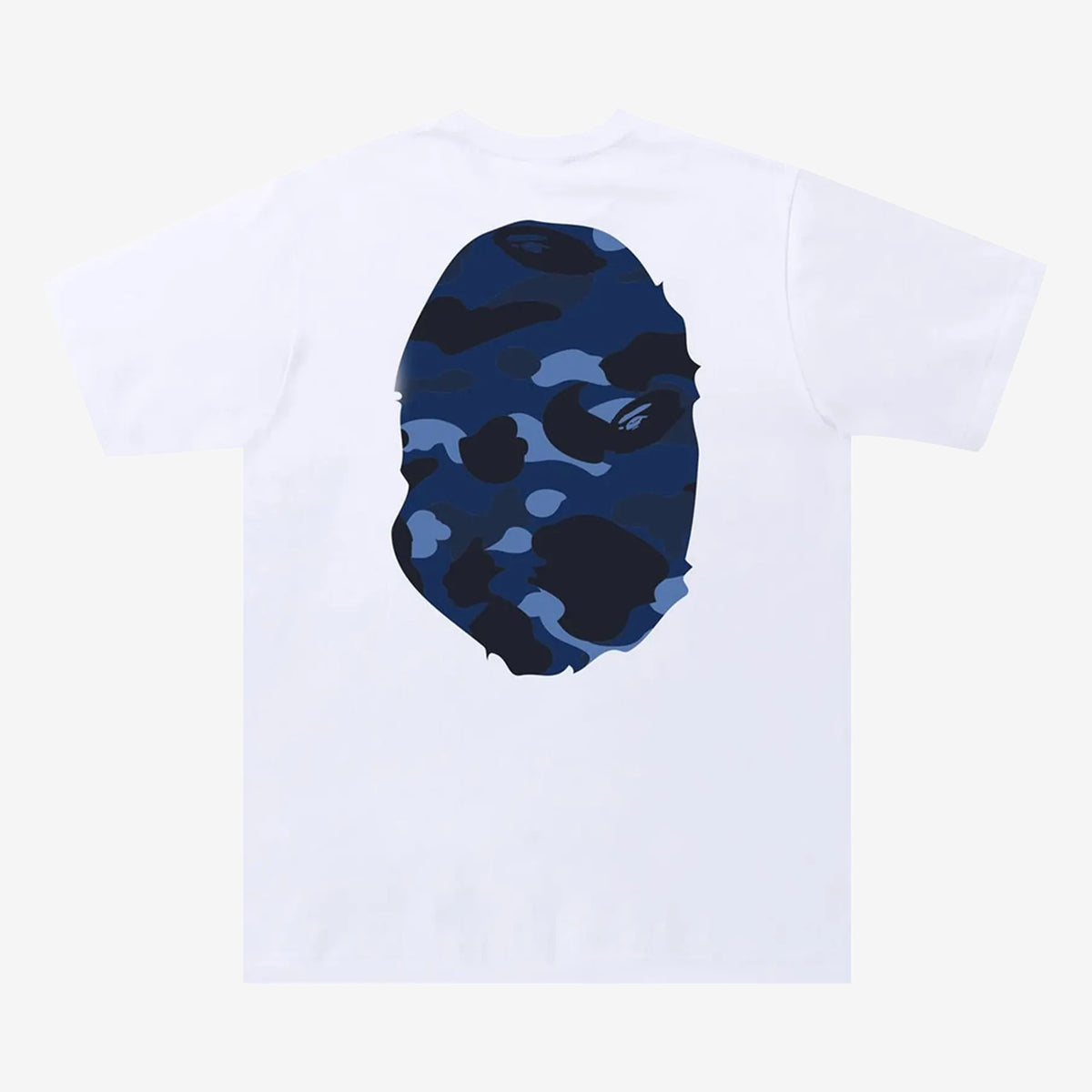 A Bathing Ape μπλουζάκι Camo Big Ape Head White/Navy