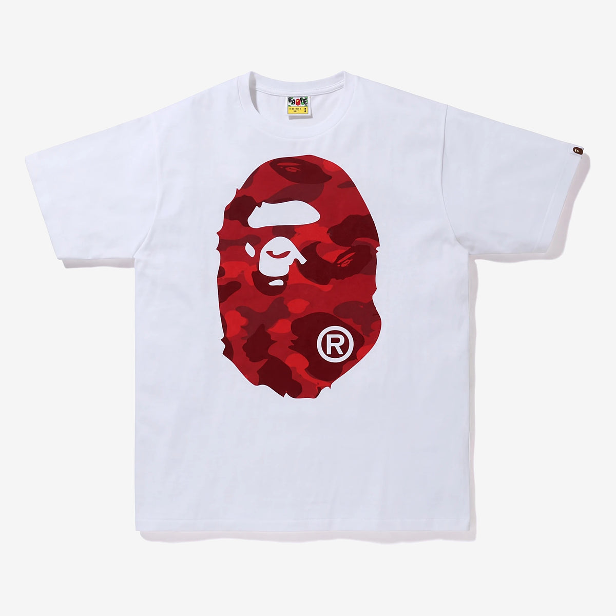 A Bathing Ape Camo Big Ape Head majica kratkih rukava, bijela/crvena