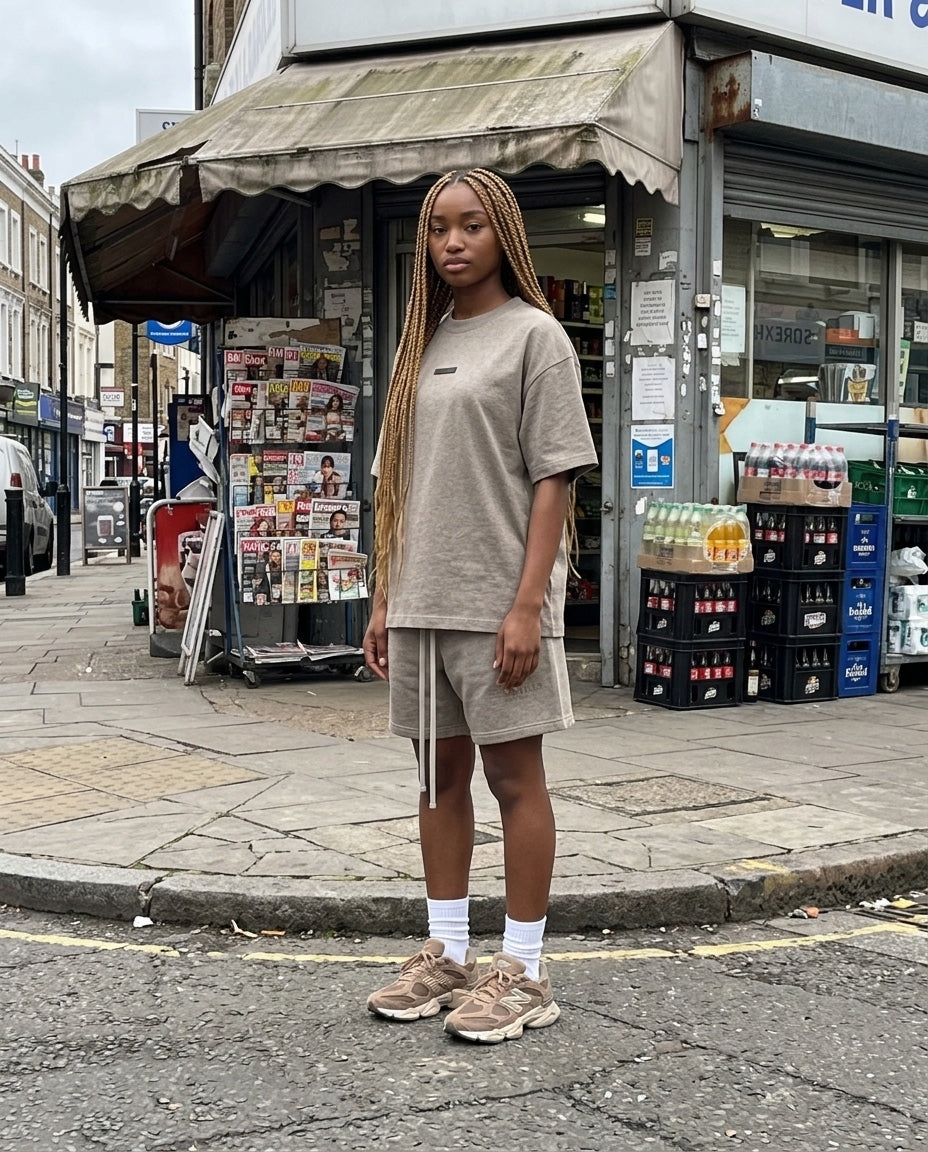 Fear Of God Essentials ss25 Classic Tee Homestead Heather majica kratkih rukava
