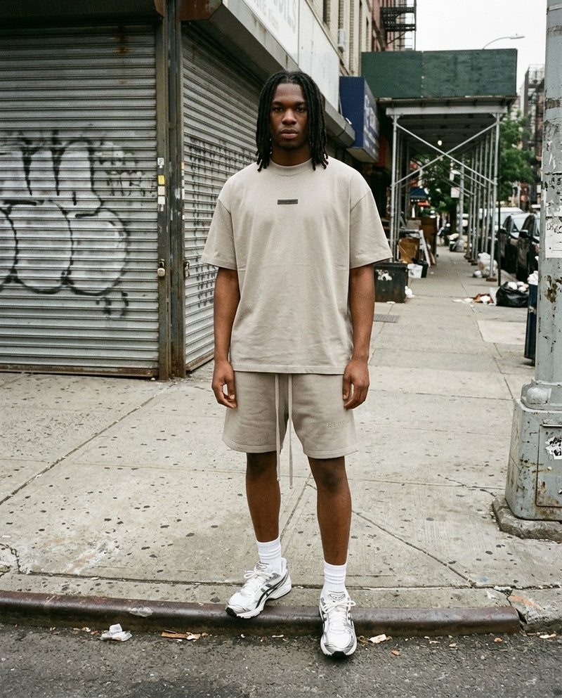 Fear of God Essentials FW25 Timber nogometne kratke hlače od flisa