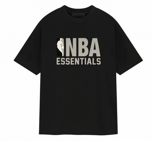 Essentials Fear of God x NBA SS25 Black T-Shirt