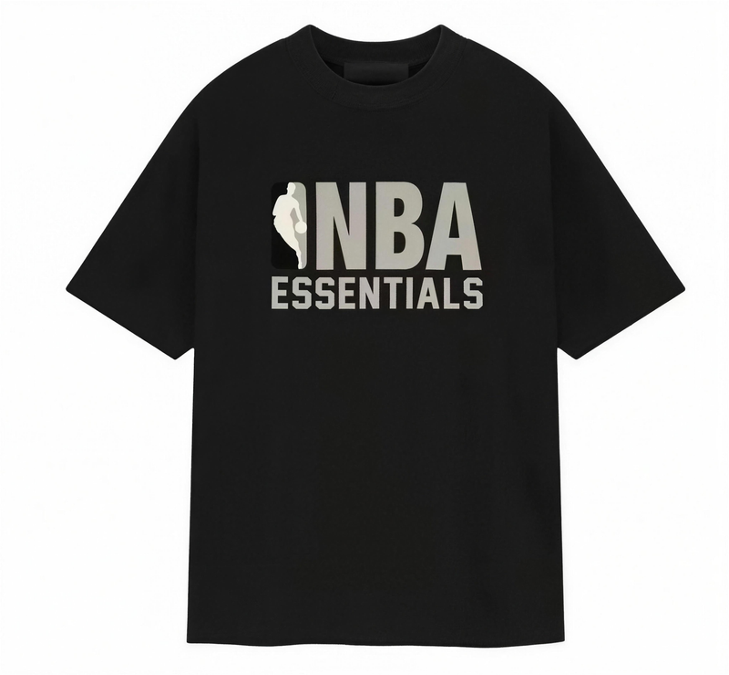 Essentials Fear of God x NBA SS25 Black T-Shirt