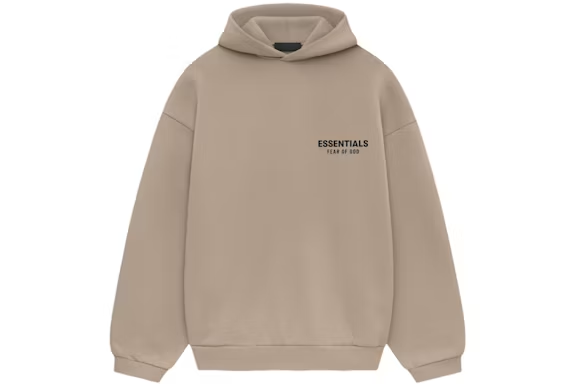 Essentials Fear of God FW24 Desert Sand Hoodie Vorderansicht